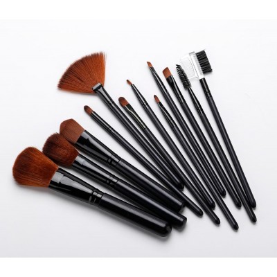 12 Piece Cosmetic Brush Kit Free Sample Quality Best Stylish Makeup Brush Kit