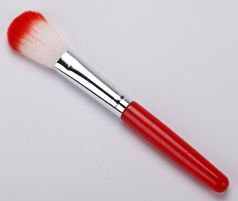 High Grade Beauty Cosmetic 7pcs Synthetic Hair Eyeshadow Red Makeup Brushes Sets